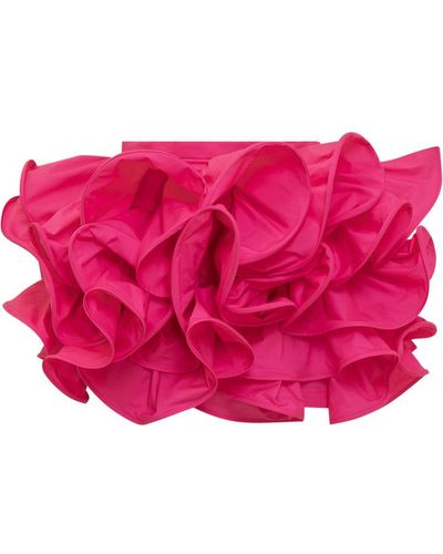 Rochas Multi Ruffles Shorts - Pink