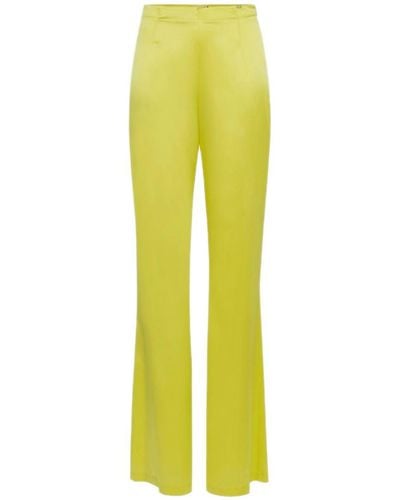 Elisabetta Franchi Silk Pants - Yellow