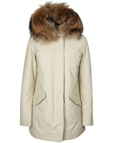 Woolrich Luxury Arctic Racoon Parka - Natural