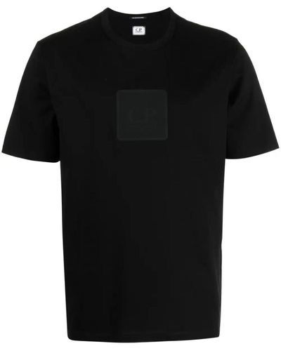 C.P. Company Metropolis Series Mercerized Jersey Logo Badge T-shirt Clothing - Black