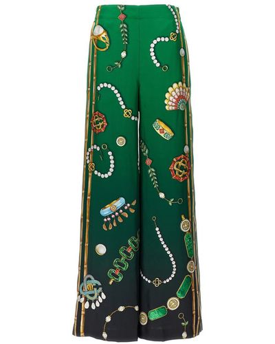 Casablancabrand 'la Boite A Bijoux' Trousers - Green