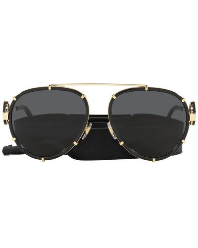 Versace Medusa Ve2232 Sunglasses - Black