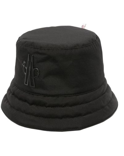 3 MONCLER GRENOBLE Logo-patch Gore-tex Bucket Hat - Black