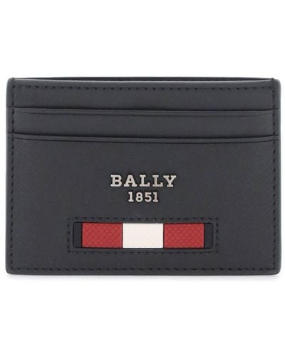 Bally Leather Bhar Cardholder - Gray
