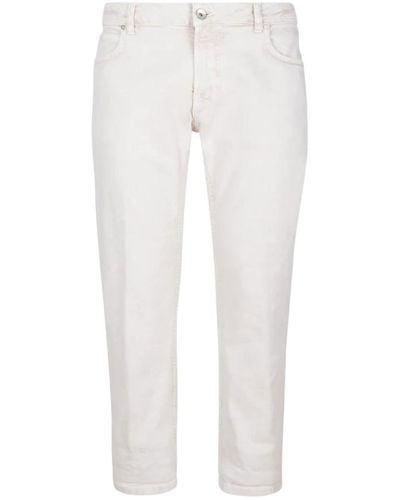 Eleventy 5-Pocket Pants - White