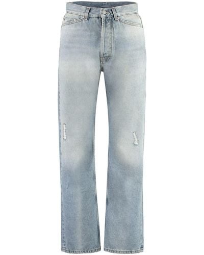 Palm Angels 5-pocket Straight-leg Jeans - Blue