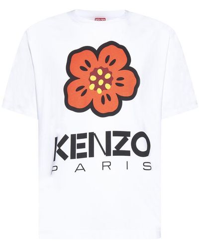 KENZO Boke Flower-print Cotton-jersey T-shirt X - White