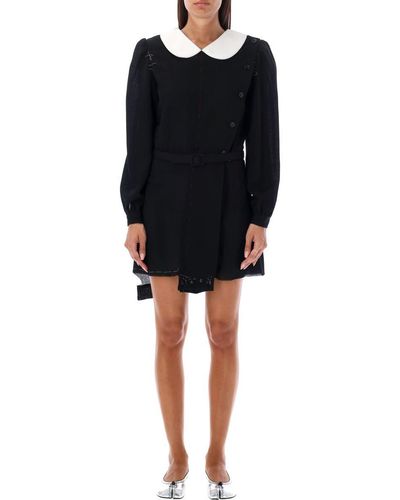 Maison Margiela Collar Mini Dress - Black