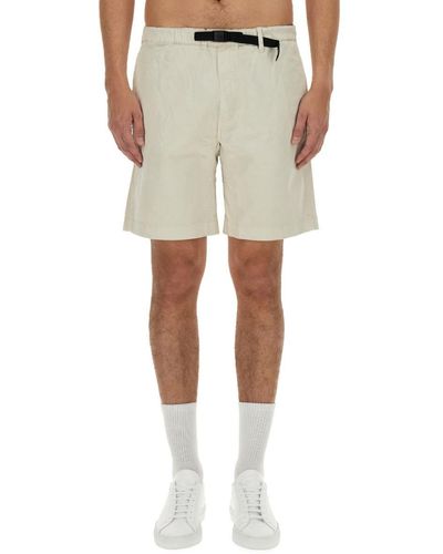 Woolrich Cotton Bermuda Shorts - Natural