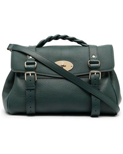 Mulberry Alexa Heavy Leather Handbag - Green