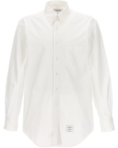 Thom Browne "classic L/s Bd Pc Shirt" Cotton Shirt - White