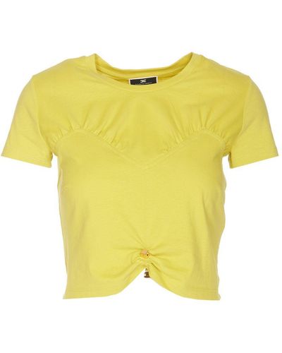 Elisabetta Franchi T-Shirts And Polos - Yellow