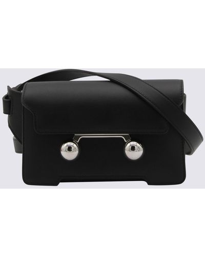 Marni Leather Trunkaroo Crossbody Bag - Black