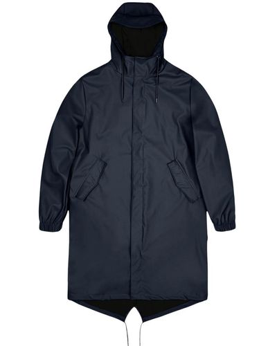 Rains Fishtail Parka - Blue