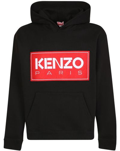 KENZO Sweatshirt With Iconic Logo By . Minimal But Ideal For A Sporty Look - Black