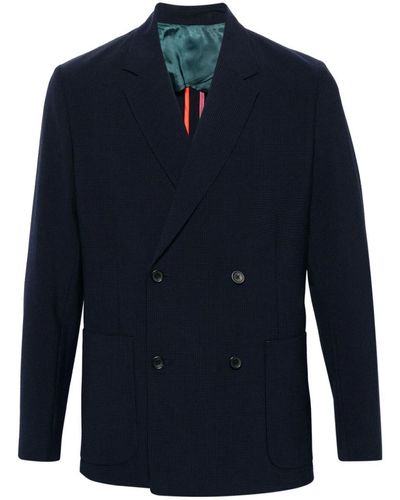 PS by Paul Smith Jacket Double Breasted - Blue