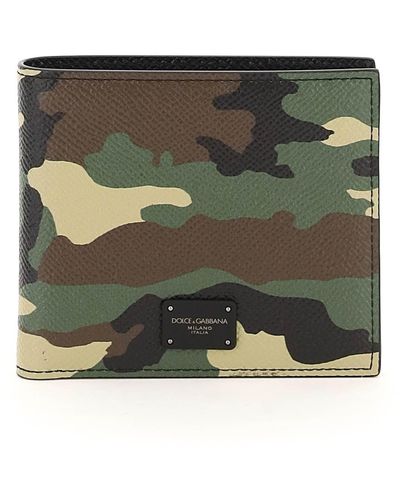 Dolce & Gabbana Camouflage Bifold Wallet - Multicolour