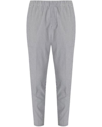 Cruna Burano And Striped Pants - Gray