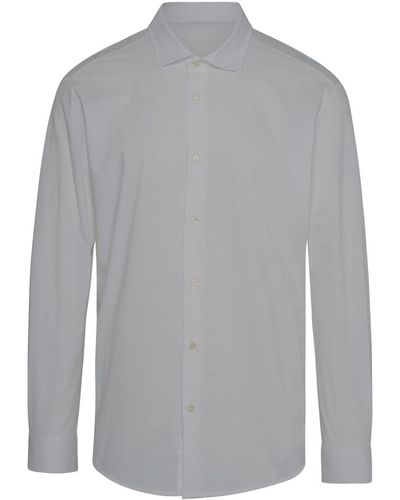 Brian Dales White Polyamide Miso Shirt - Gray