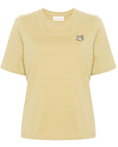 Maison Kitsuné T-Shirts - Yellow
