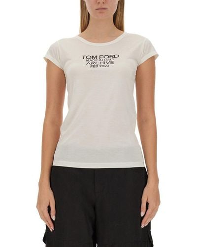 Tom Ford T-shirt With Logo - White