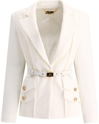 Elisabetta Franchi Double Layer Crêpe Jacket