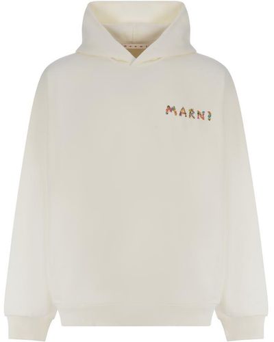 Marni Hooded Sweatshirt - White