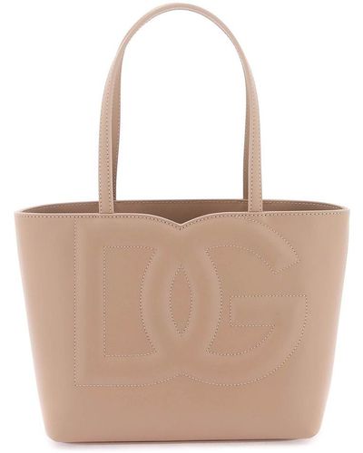 Dolce & Gabbana Logo Shopping Bag - White