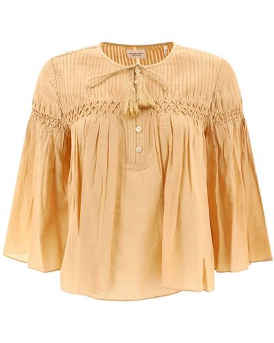 Isabel Marant "Axeliana" Blouse - Natural