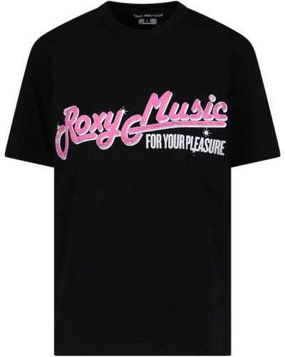 Junya Watanabe "roxy Music" T-shirt - Black