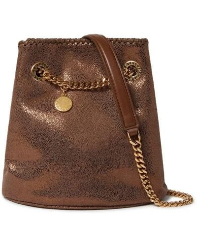 Stella McCartney Falabella Faux-leather Bucket Bag - Brown