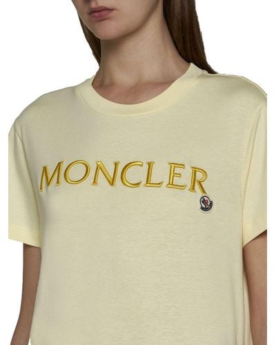 Moncler T-shirts And Polos - Yellow