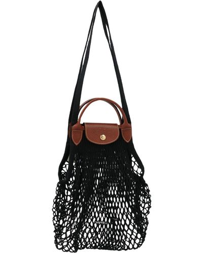 Longchamp 'Le Pliage Filet' Shoulder Bag - Black