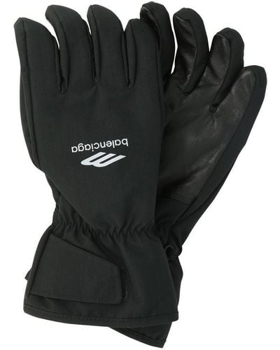 Balenciaga "3b Sports Icon" Ski Gloves - Black