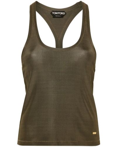 Tom Ford Fine-ribbed Tank Top - Green