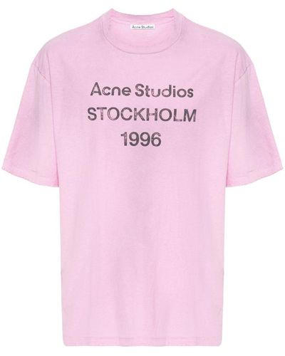 Acne Studios Acne T-Shirts And Polos - Pink