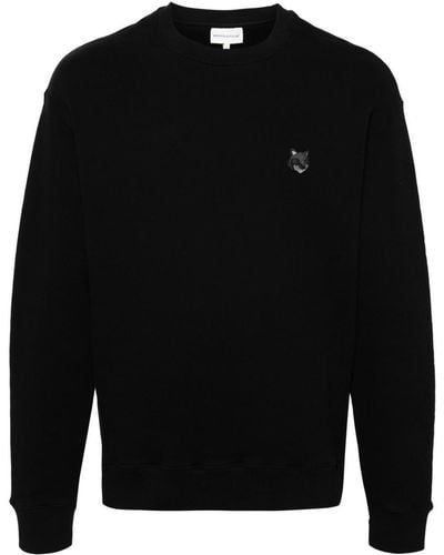 Maison Kitsuné Bold Fox Head Patch Comfort Sweatshirt - Black