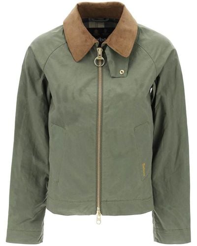 Barbour Vintage 'campbell' Overshirt Jacket - Green