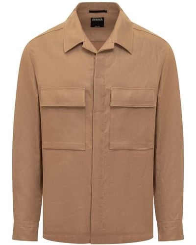 Zegna Oasis Shirt - Brown
