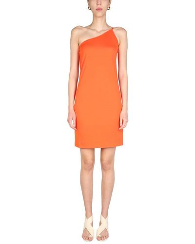 DSquared² One-Shoulder Dress - Orange