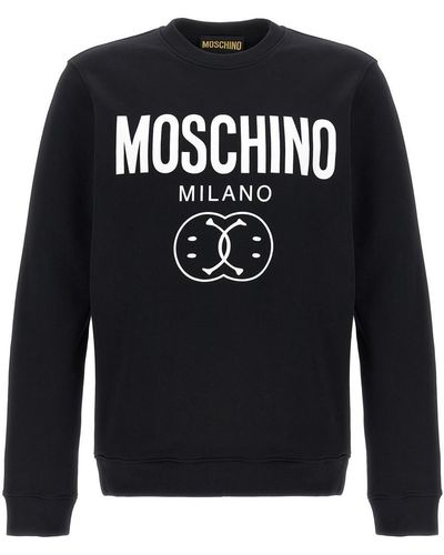Moschino Double Smile Sweatshirt - Black