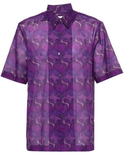 Dries Van Noten Clasen Shirt - Purple