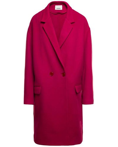 Isabel Marant Wool Blend Coat - Red