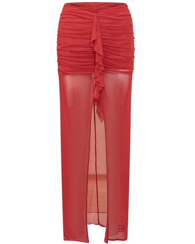 De La Vali Tiramisu Skirt - Red