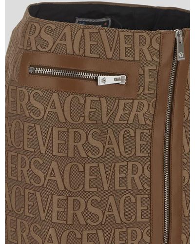 Versace Allover Skirts - Brown