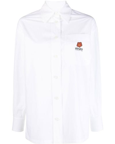 KENZO Boke Flower Motif Shirt - White