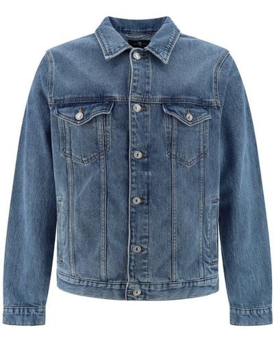 7 For All Mankind Jackets - Blue