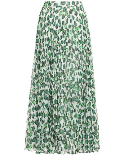 Max Mara Studio Sierra Pleated Skirt - Green