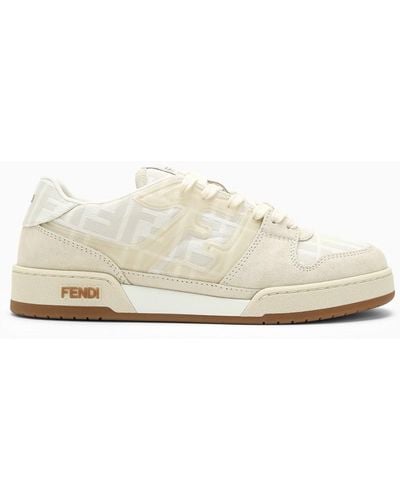 Fendi Match Low-Top Sneaker - White