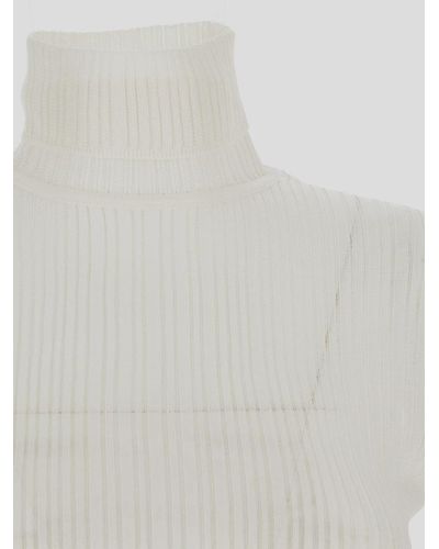 Tom Ford High Neck Knitwear - White